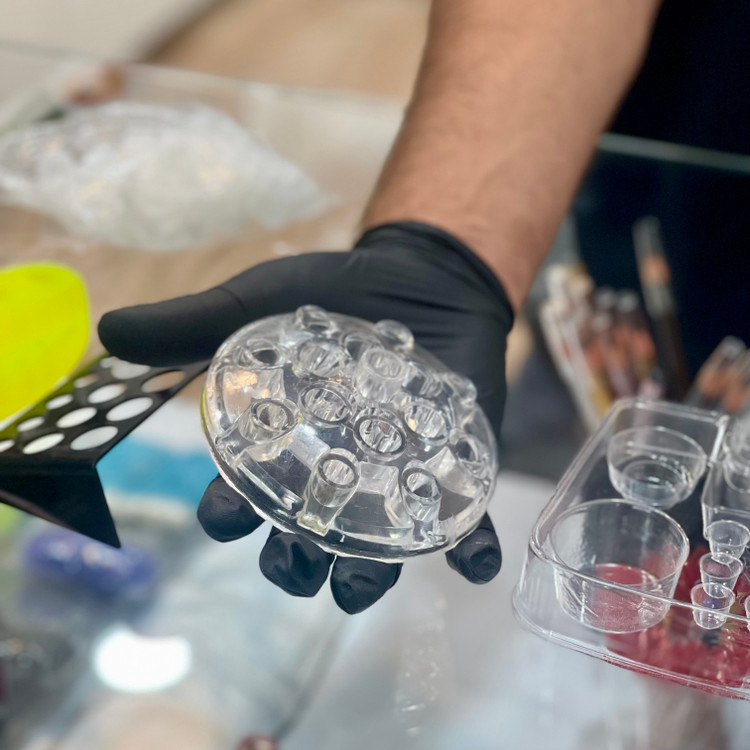 استند شیشه ایی تشتک تاتو